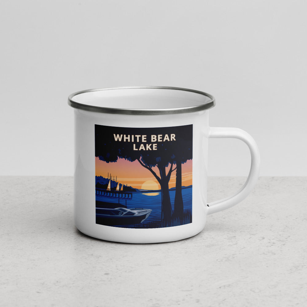 Landmark MN | White Bear Lake Enamel Camp Mug