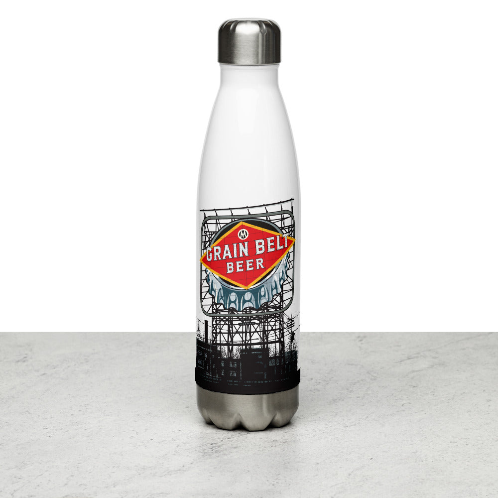 Landmark MN | Minneapolis Grain Belt Sign Stainless Steel Water Bottle