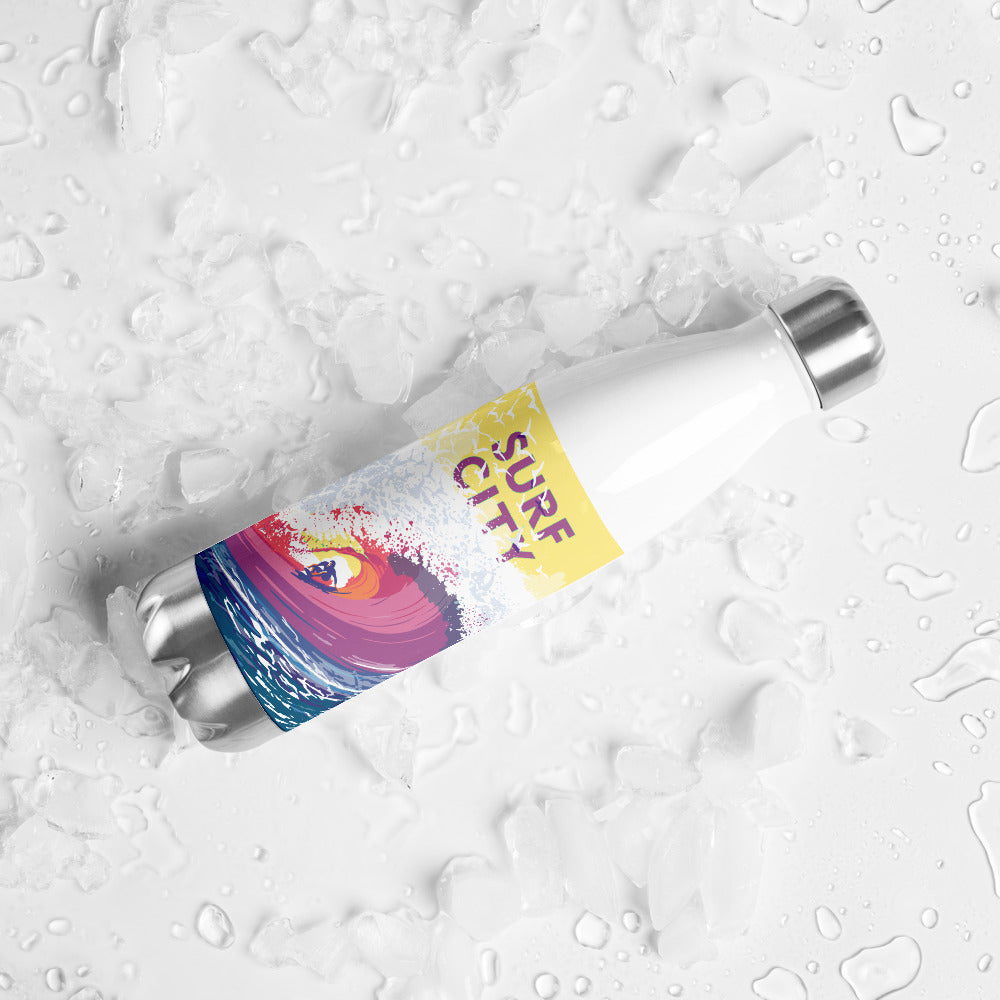 Landmark CA | Surf City Stainless Steel Water Bottle