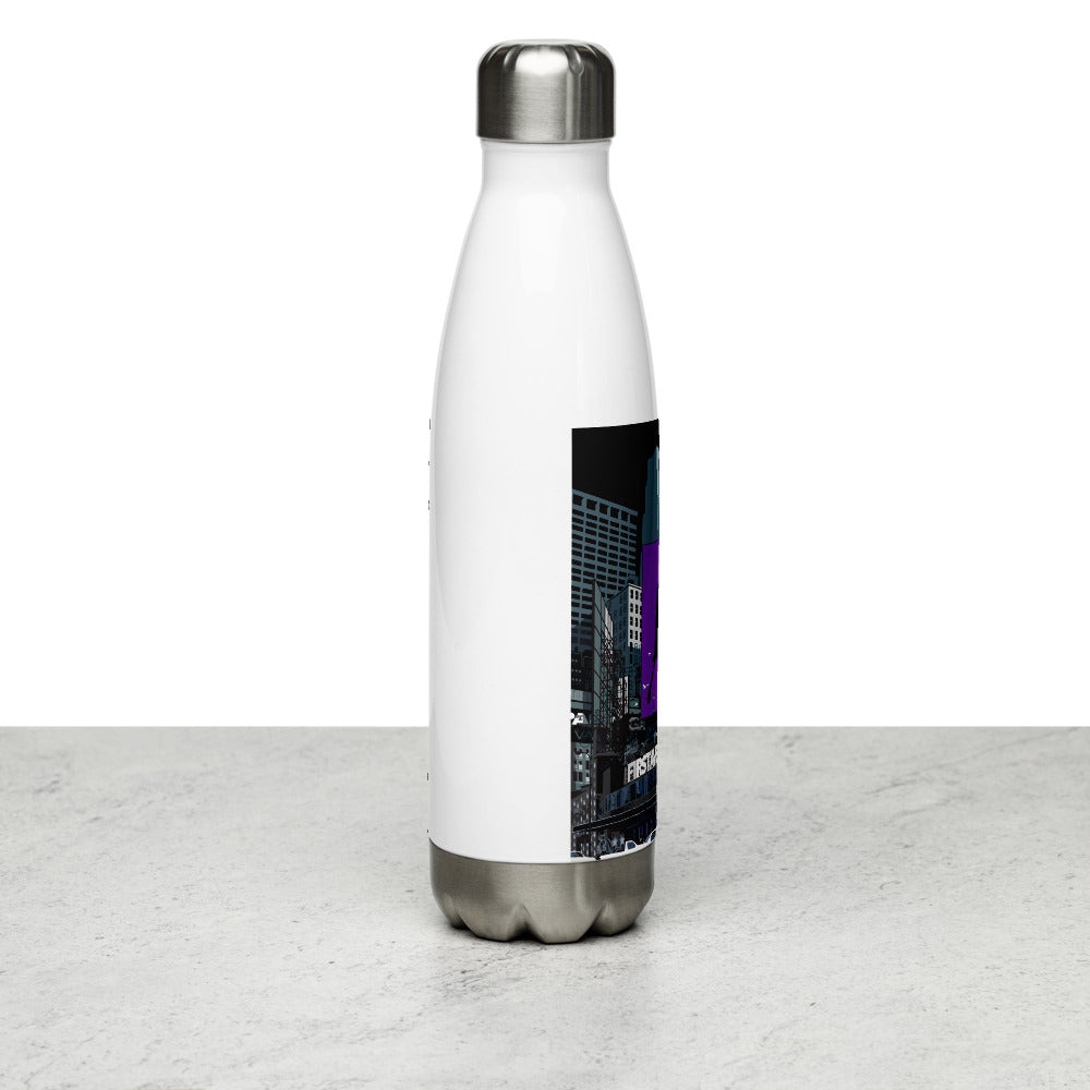 Landmark MN | First Ave Minneapolis Purple One Stainless Steel Water Bottle