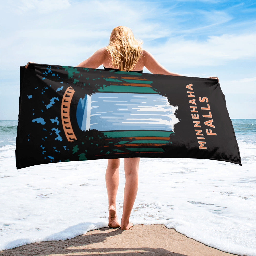 Landmark MN | Minnehaha Falls Beach Towel