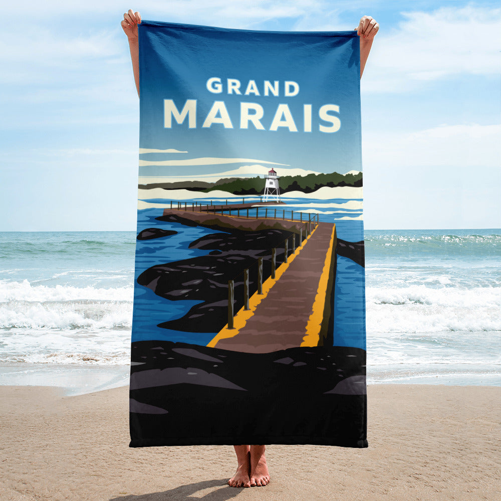 Landmark MN | Grand Marais Beach Towel