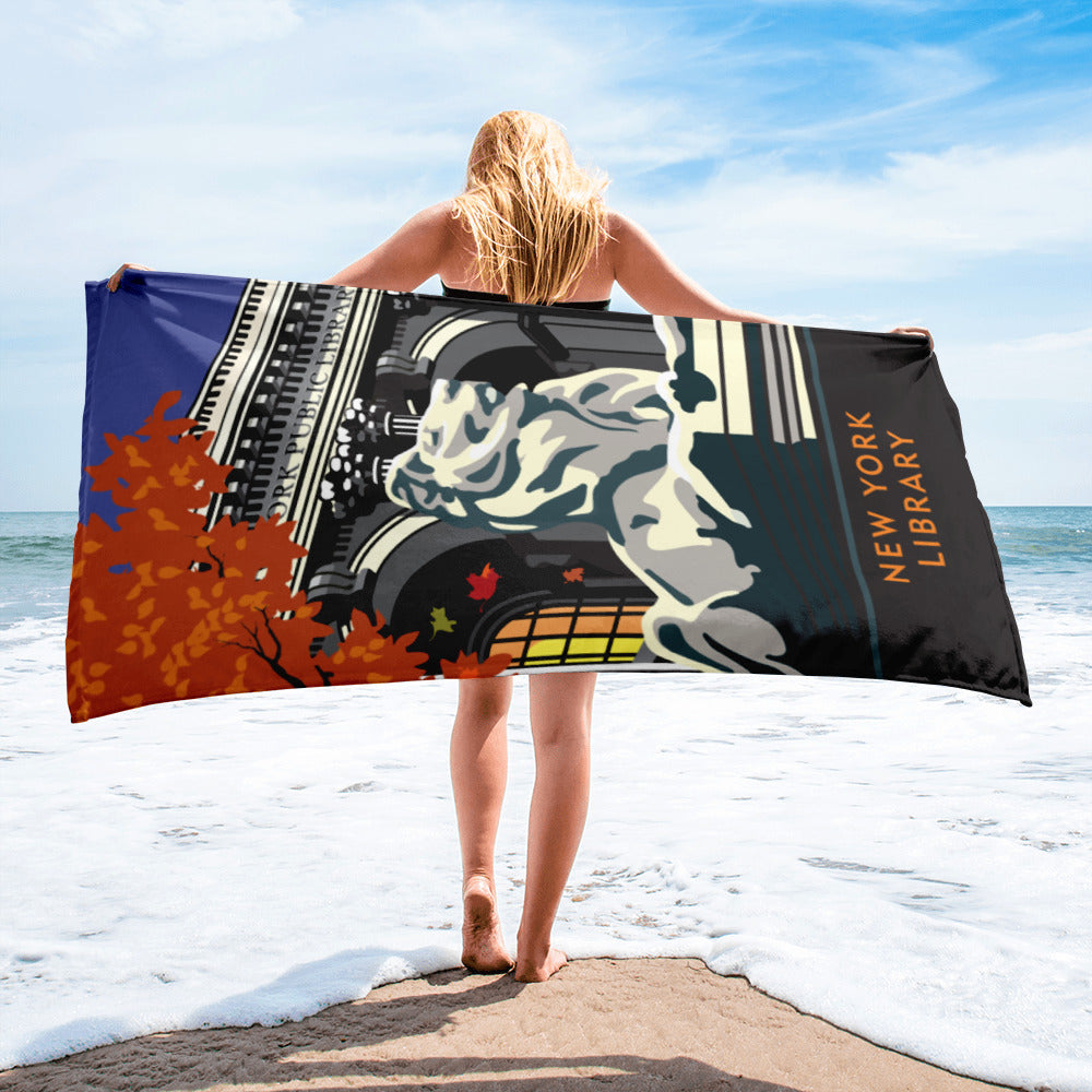 Landmark NY | NYC Public Library Beach Towel