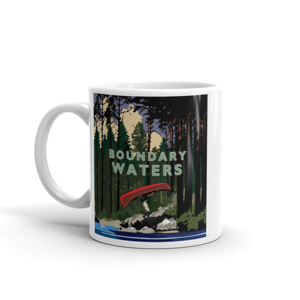 Landmark MN | Boundary Waters Portage White Ceramic Mug