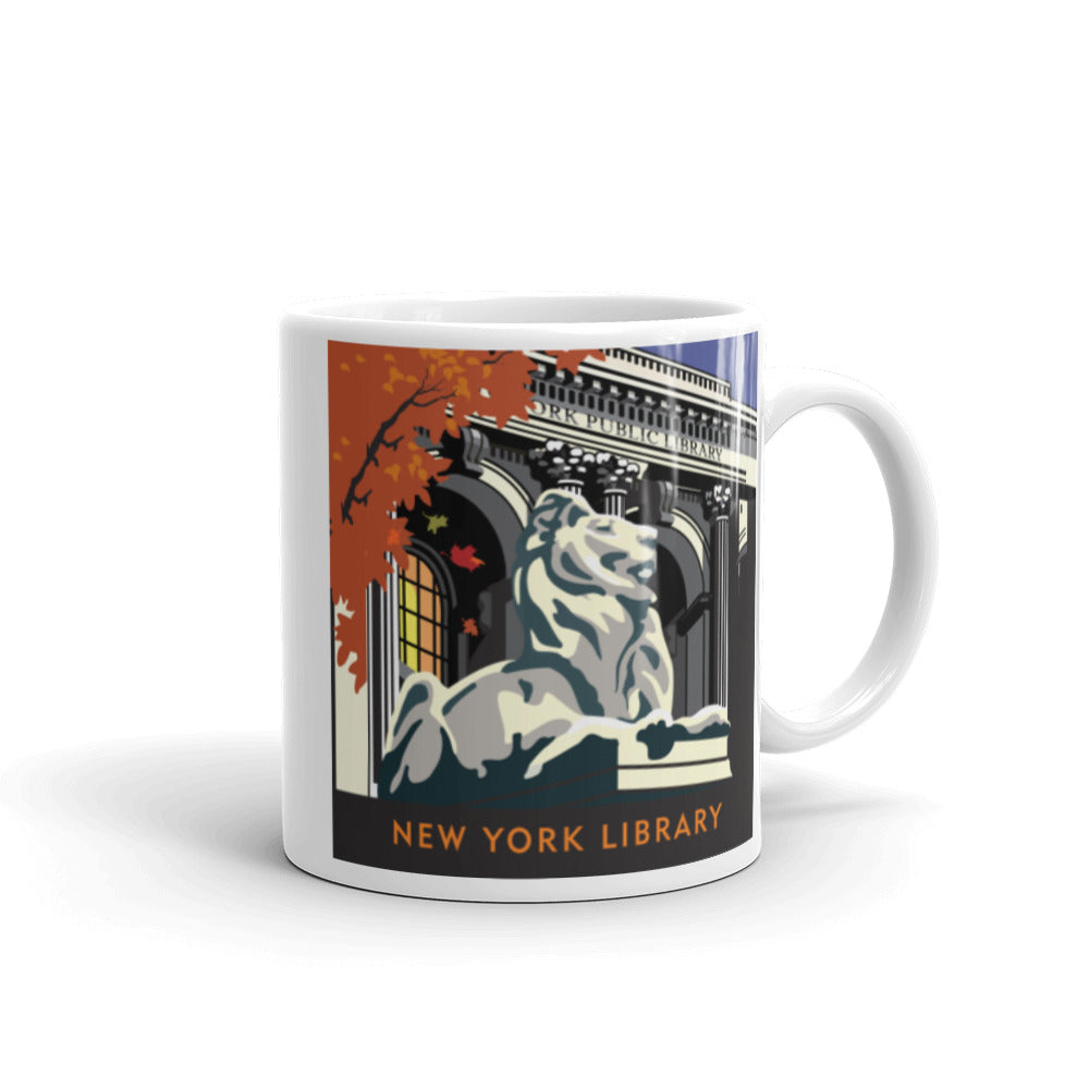 Landmark NY | NYC Public Library Lion Ceramic Mug