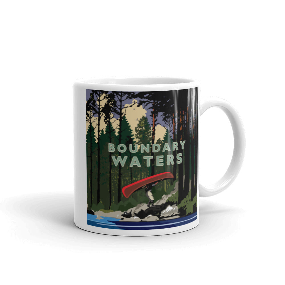 Landmark MN | Boundary Waters Portage White Ceramic Mug