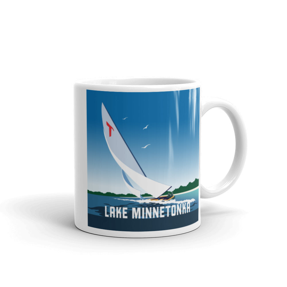 Landmark MN | Lake Minnetonka Sail White Ceramic Mug