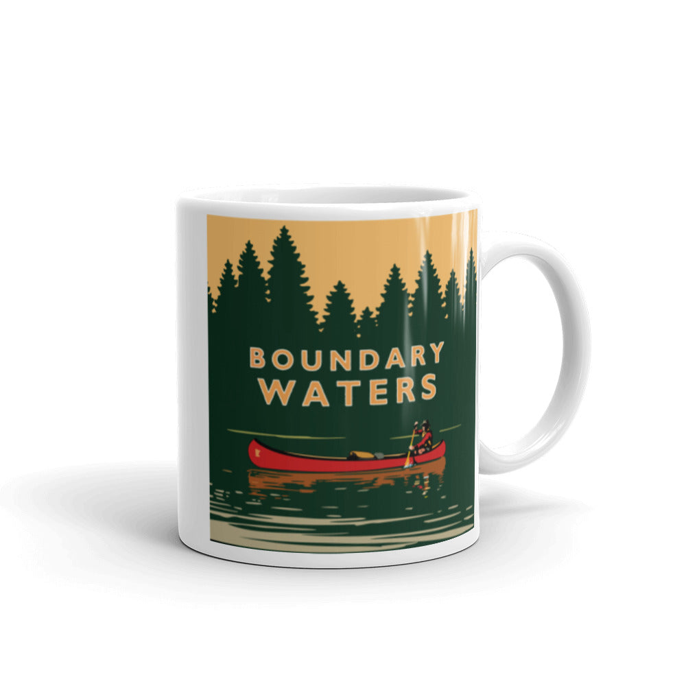 Landmark MN | Boundary Waters White Ceramic Mug