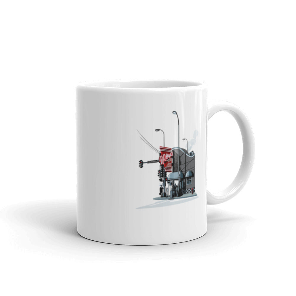 Landmark MN | JD Hoyt's Minneapolis on White Ceramic Mug