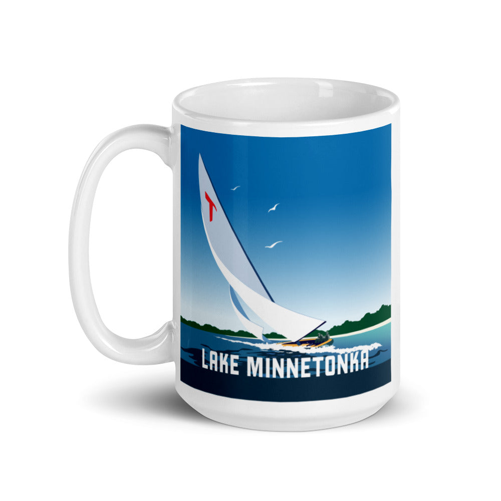 Landmark MN | Lake Minnetonka Sail White Ceramic Mug