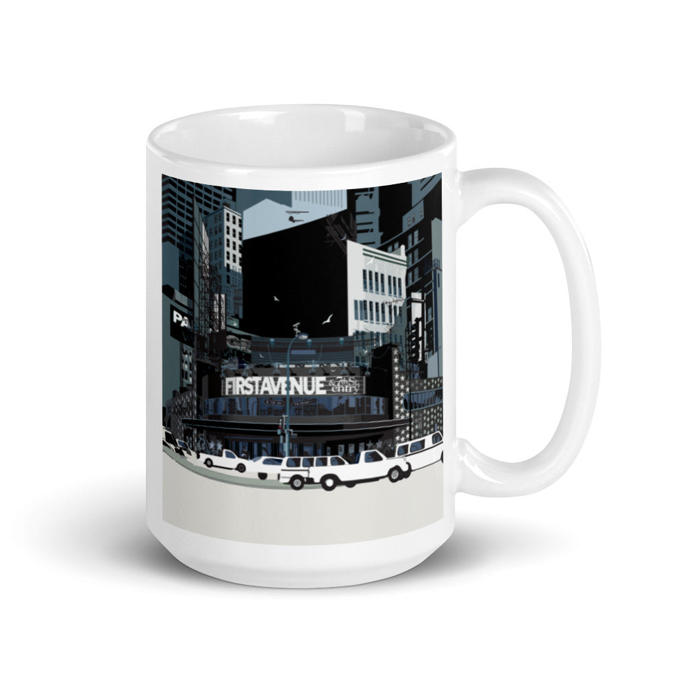 Landmark MN | First Avenue Minneapolis Red Sign on White Ceramic Mug