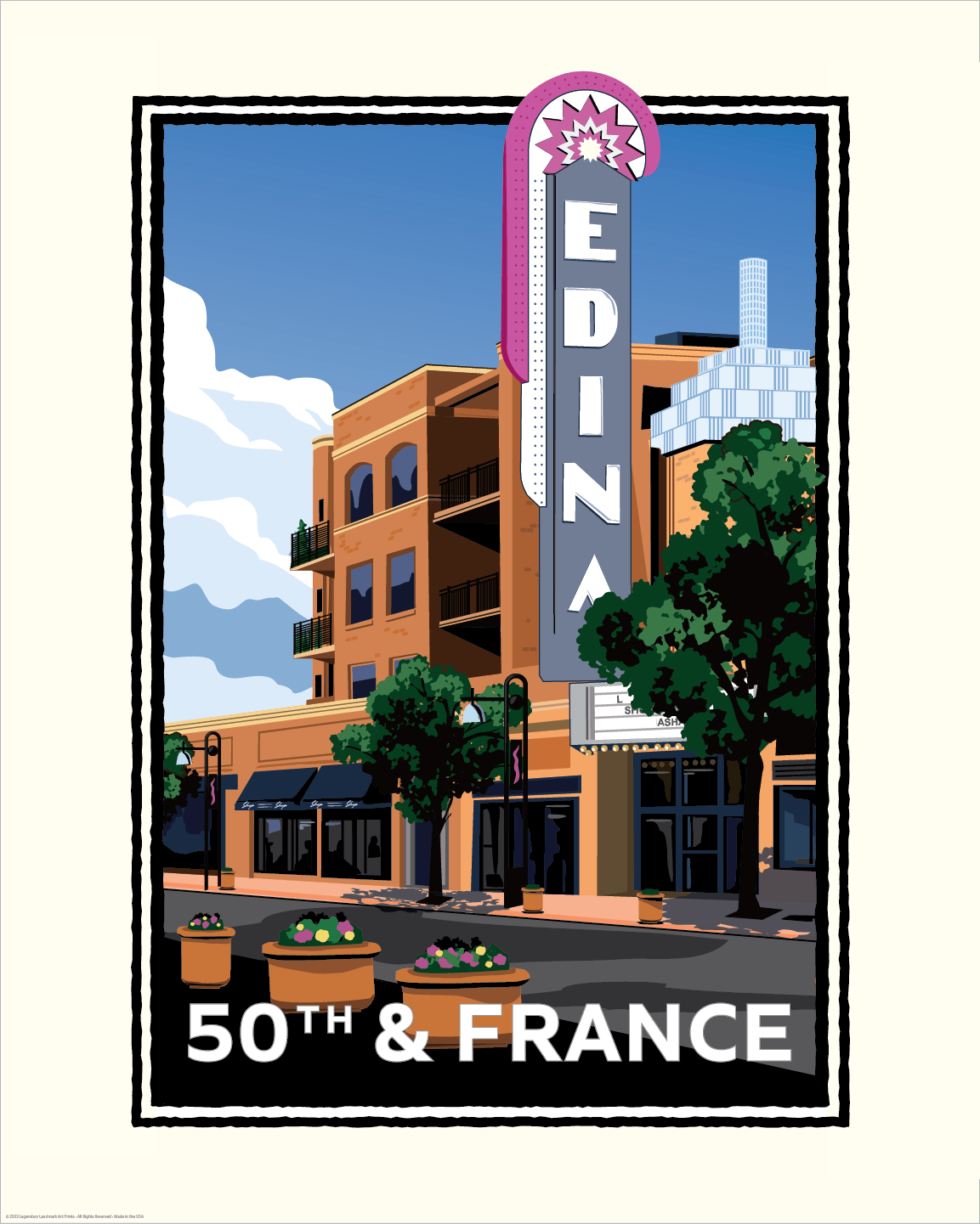 Edina 50th &amp; France — Minnesota Art Print