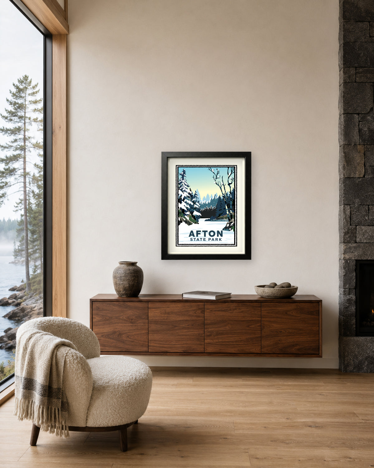 Afton State Park (Winter) — Minnesota Art Print