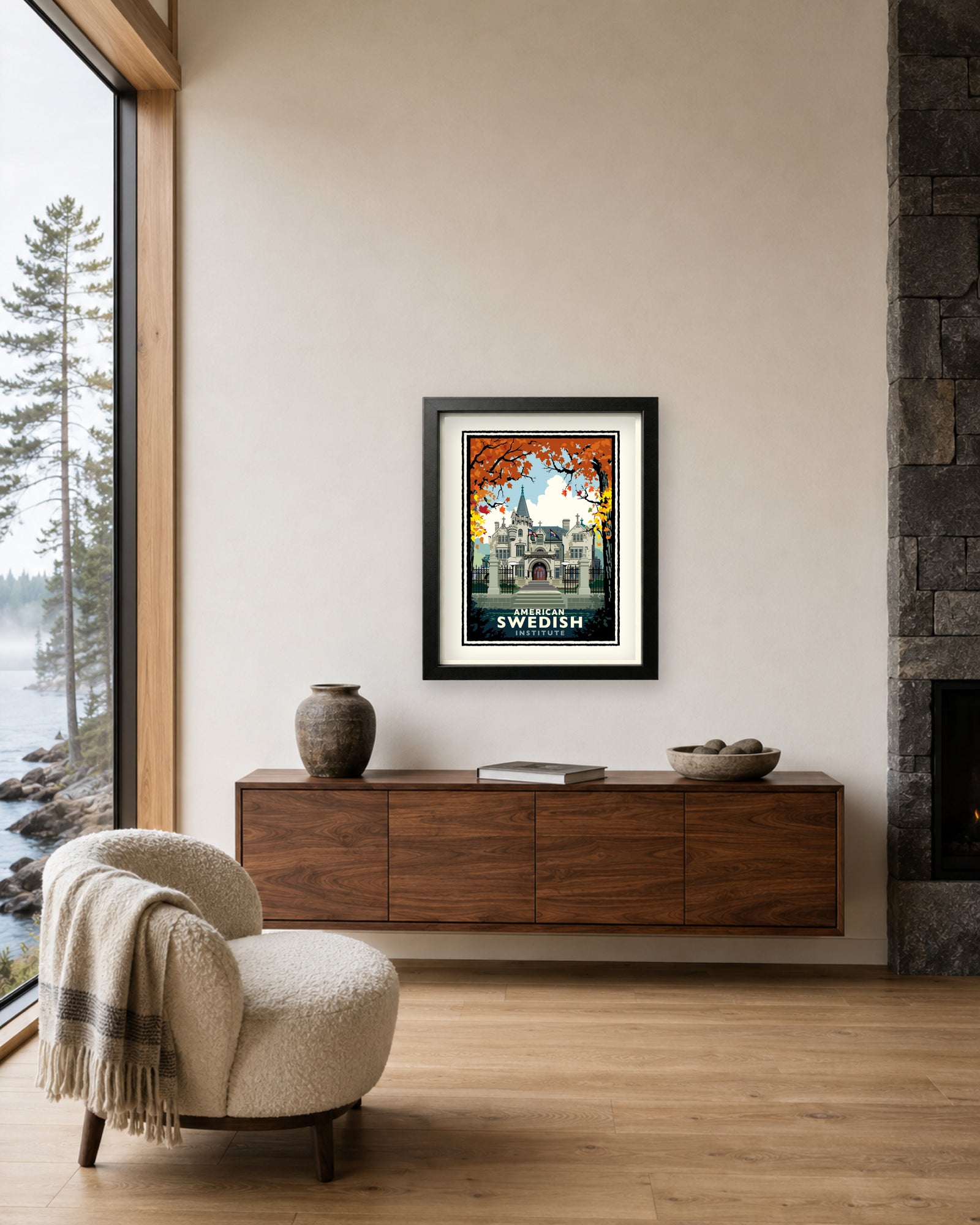 American Swedish Institute Fall — Minnesota Art Print