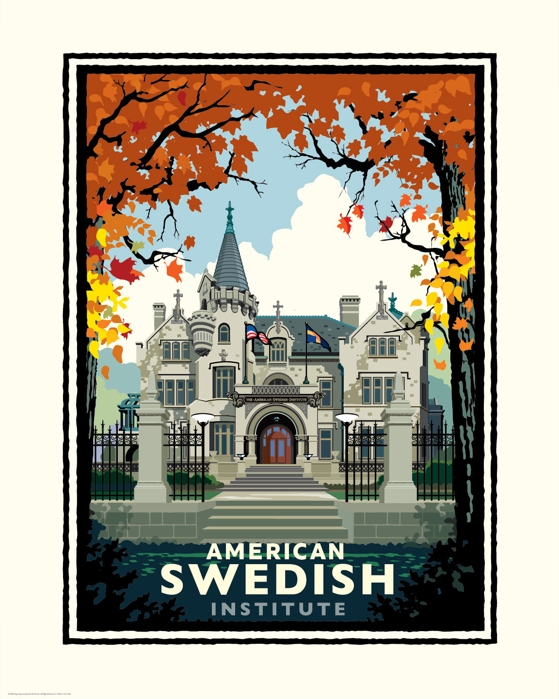 American Swedish Institute Fall — Minnesota Art Print