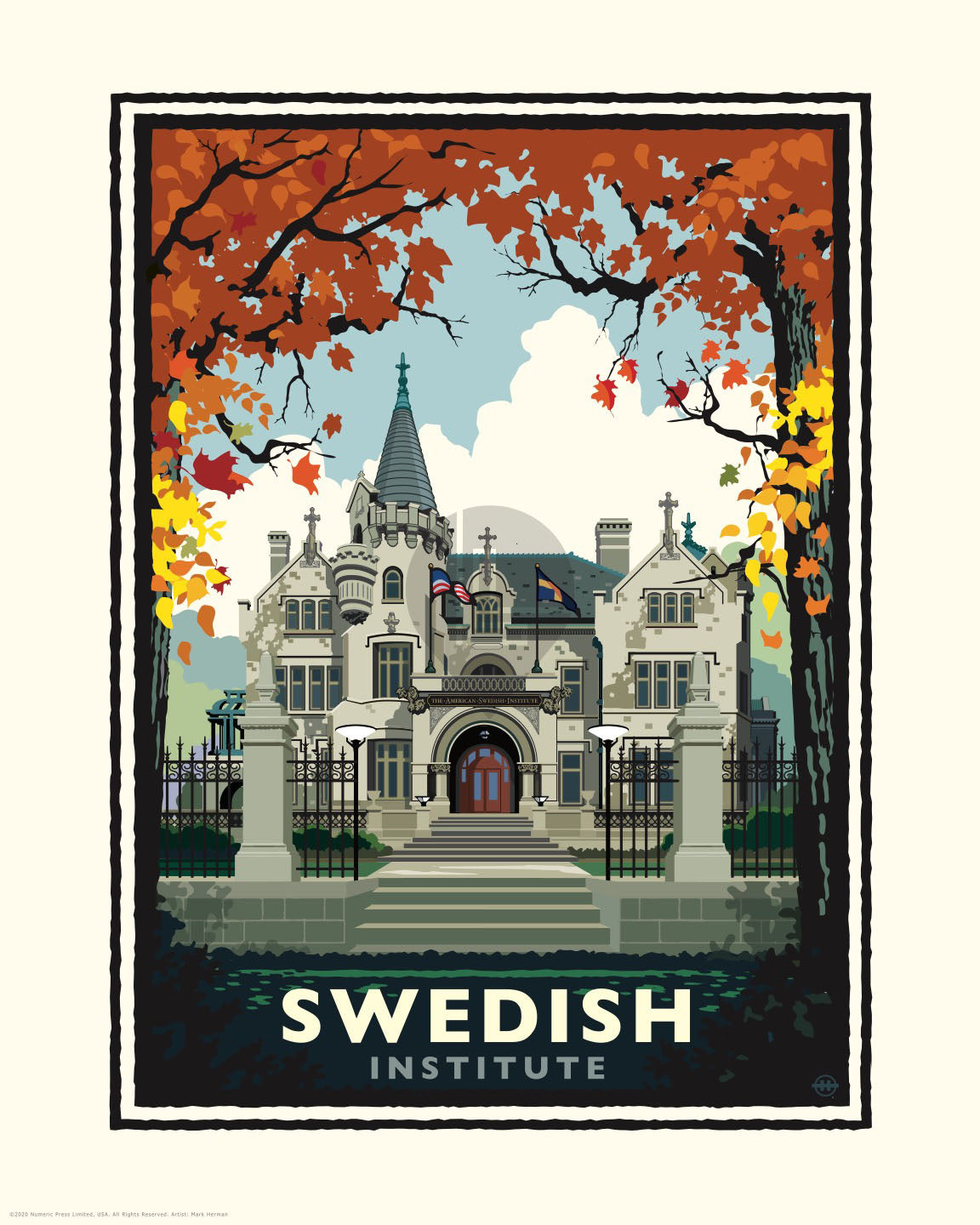 American Swedish Institute Fall — Minnesota Art Print