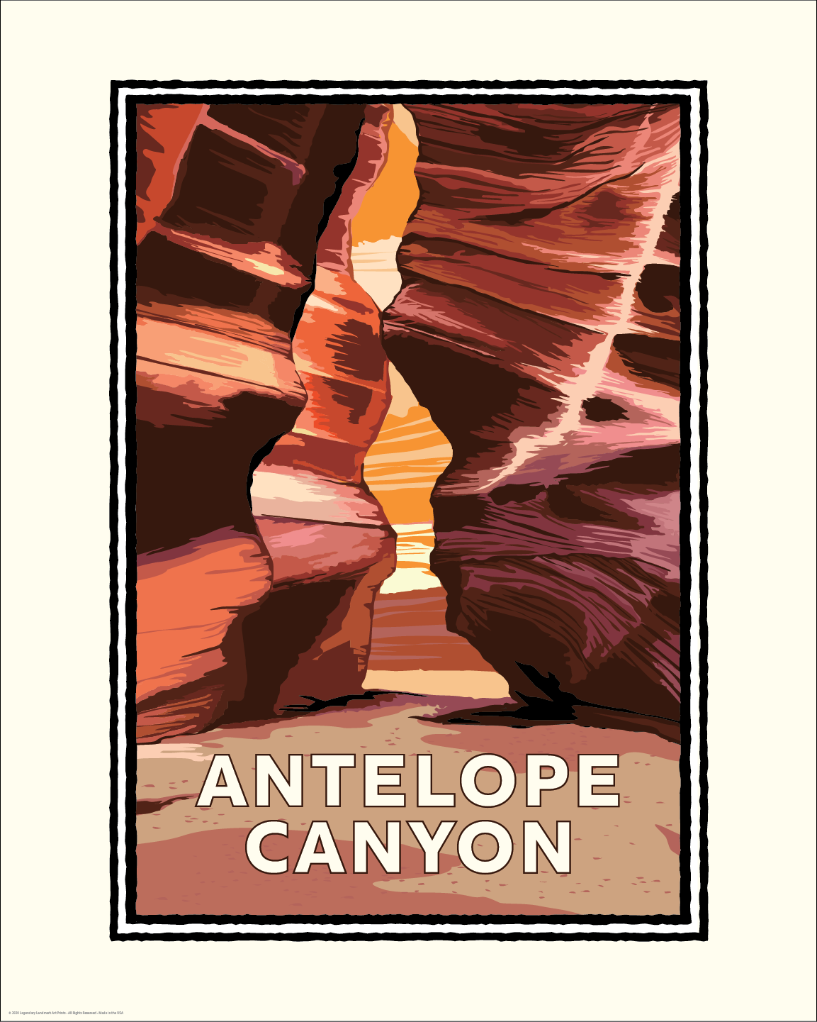 Landmark AZ | Antelope Canyon Art Print