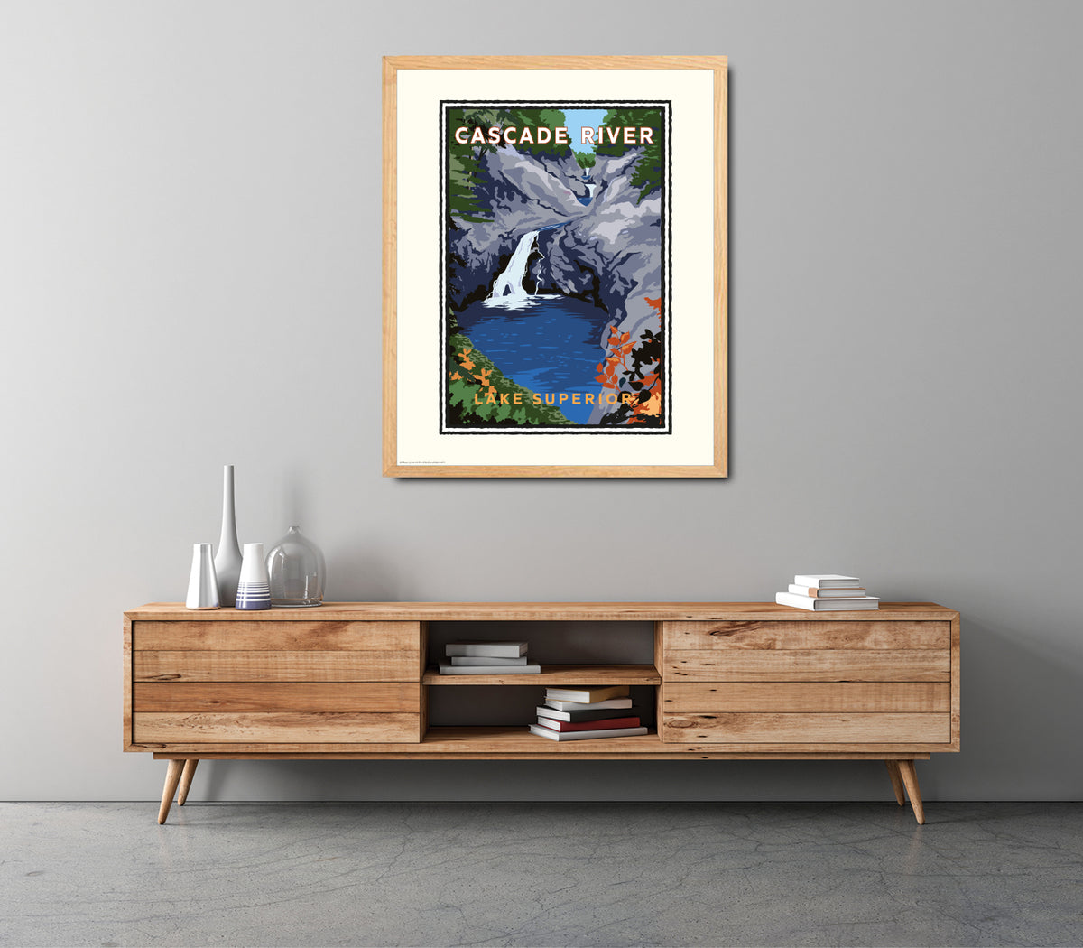 Landmark MN | Cascade River State Park Lake Superior Art Print