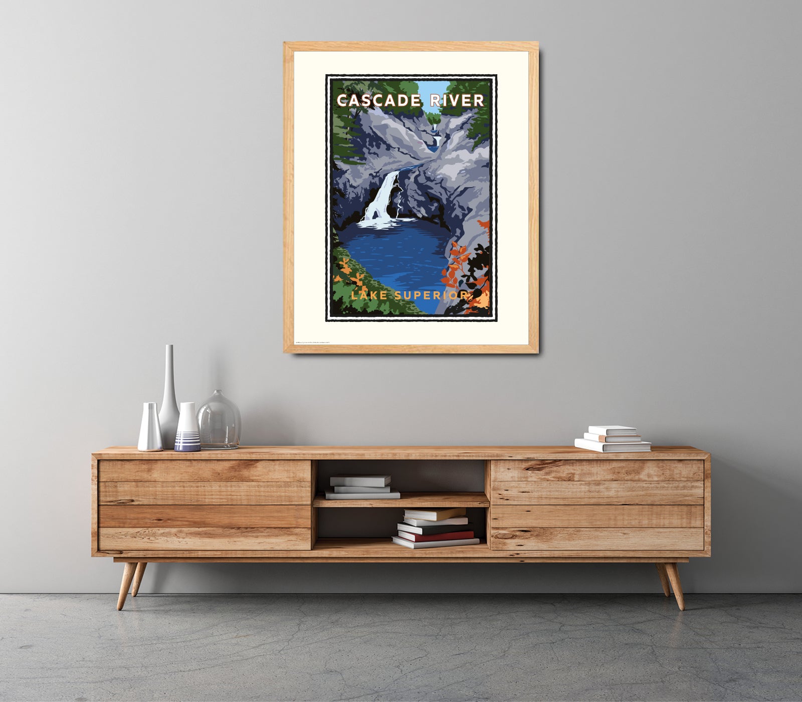 Landmark MN | Cascade River State Park Lake Superior Art Print