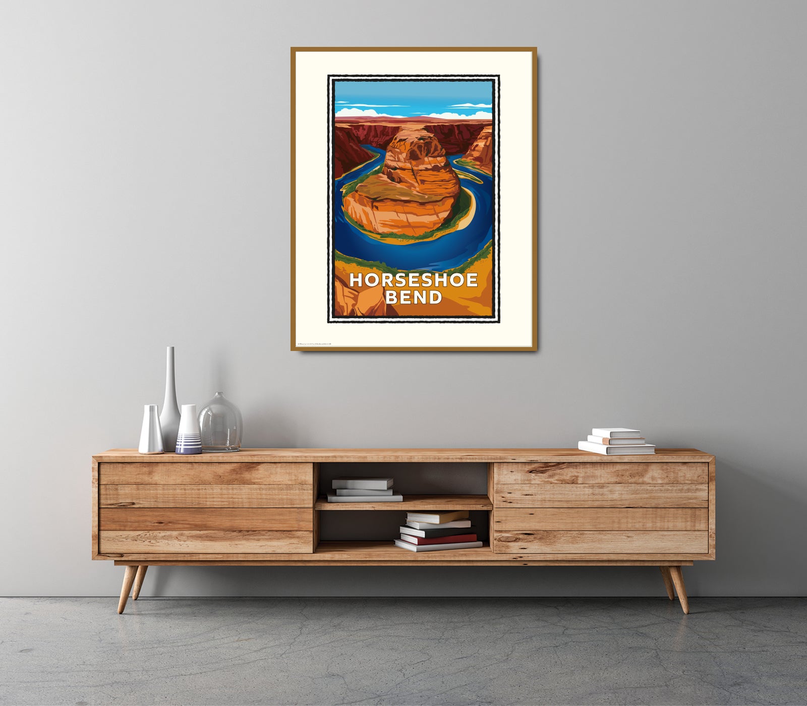 Landmark AZ | Horseshoe Bend Art Print – Glen Canyon River Overlook