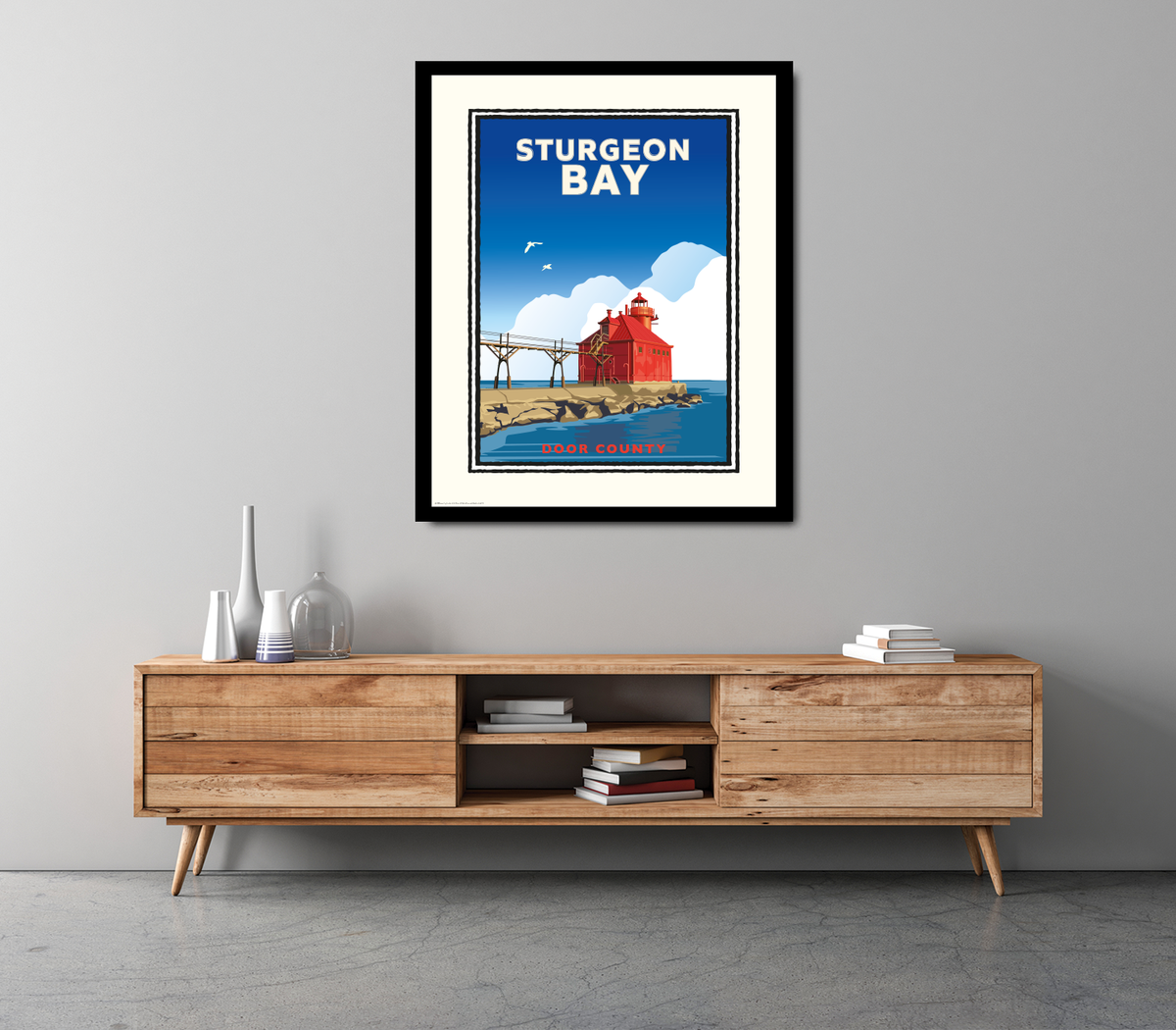 Landmark WI |  Sturgeon Bay Door County Art Print
