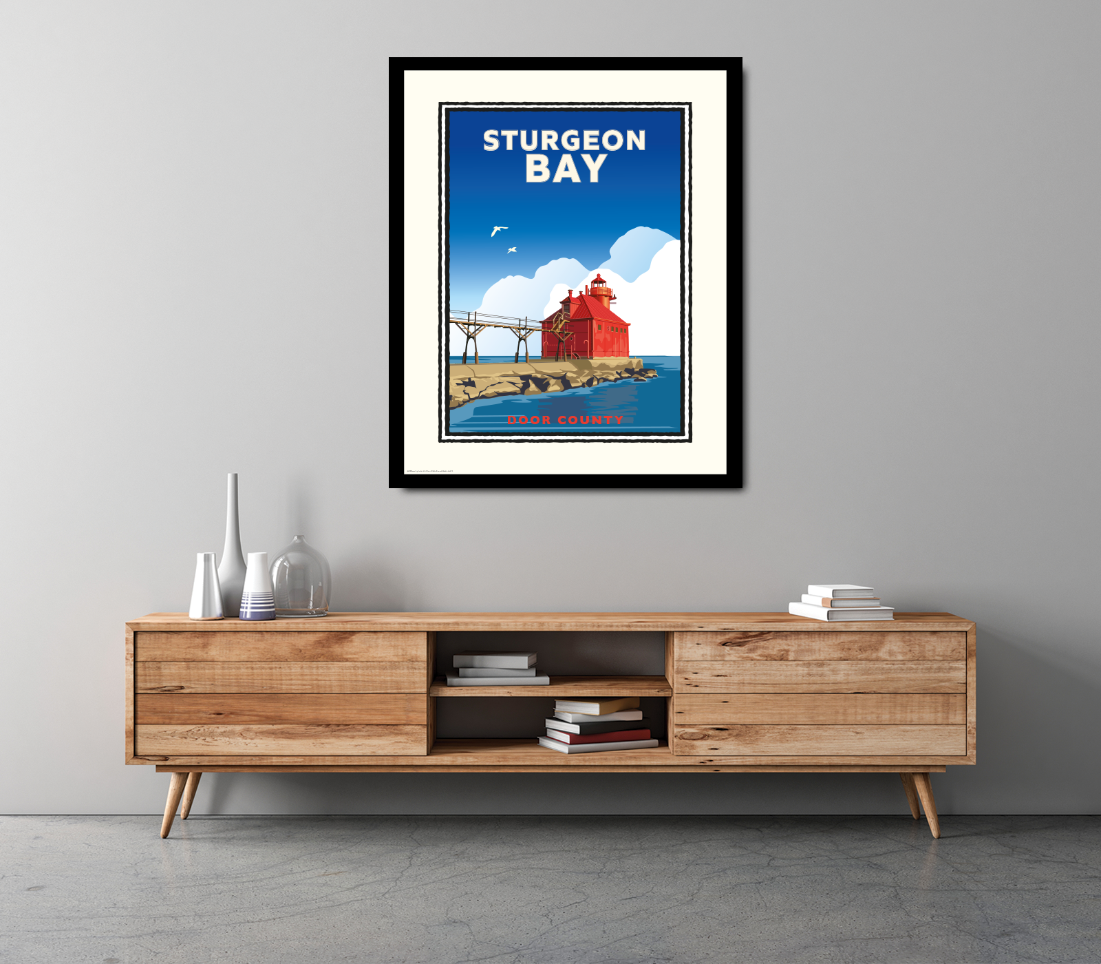 Landmark WI |  Sturgeon Bay Door County Art Print