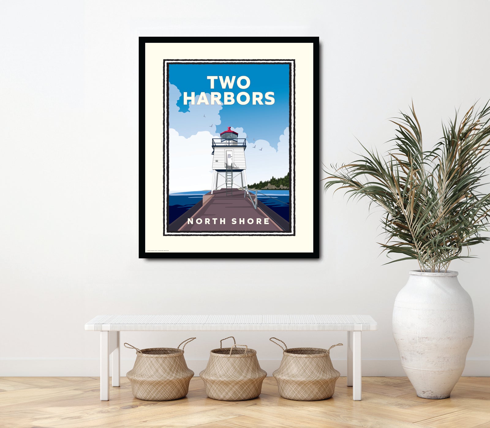 Landmark MN | Two Harbors North Shore Lake Superior Art Print