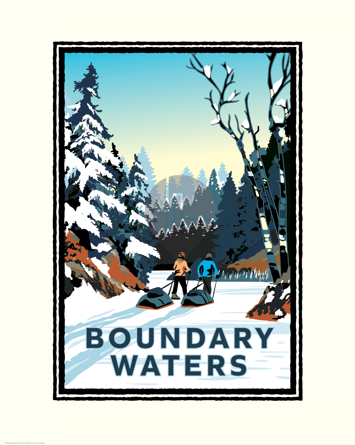 Landmark MN | Boundary Waters Winter Art Print