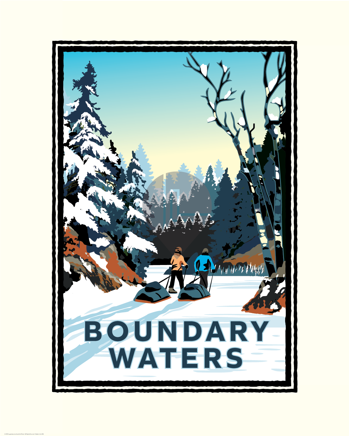 Boundary Waters Winter — Folded Card