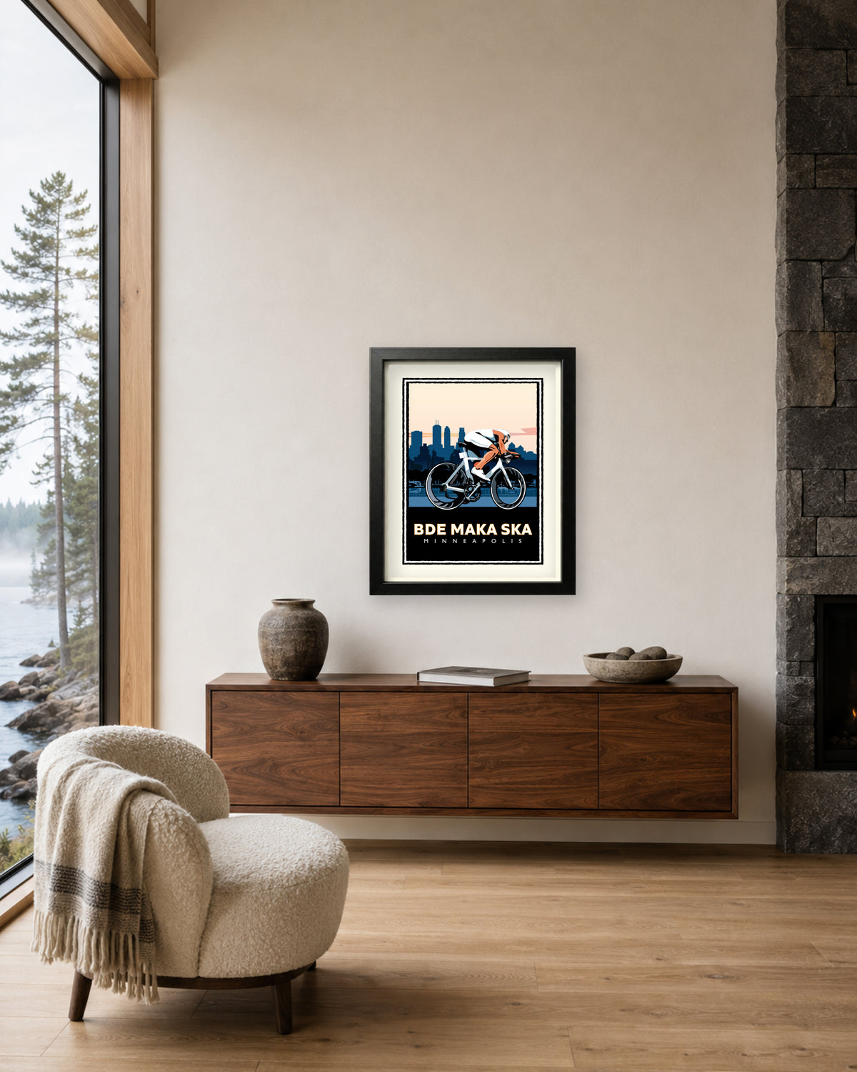 Bde Maka Ska Cycle Minneapolis — Minnesota Art Print