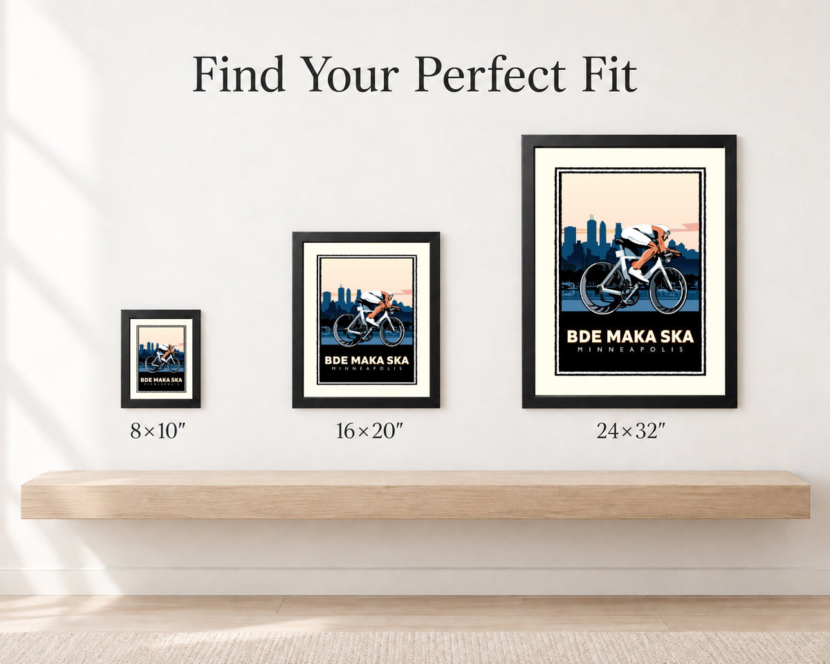 Bde Maka Ska Cycle Minneapolis — Minnesota Art Print