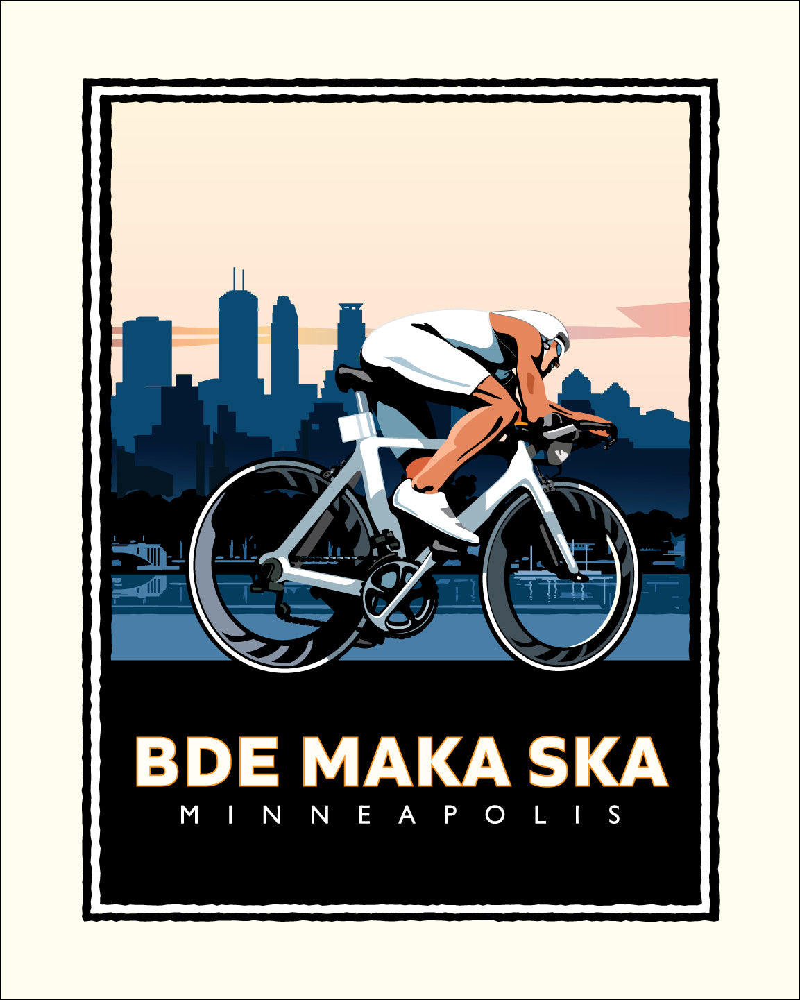 Bde Maka Ska Cycle Minneapolis — Minnesota Art Print