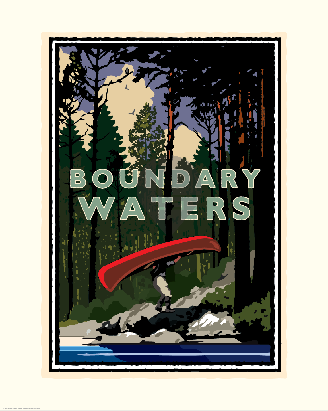 Boundary Waters Portage — Folded Card