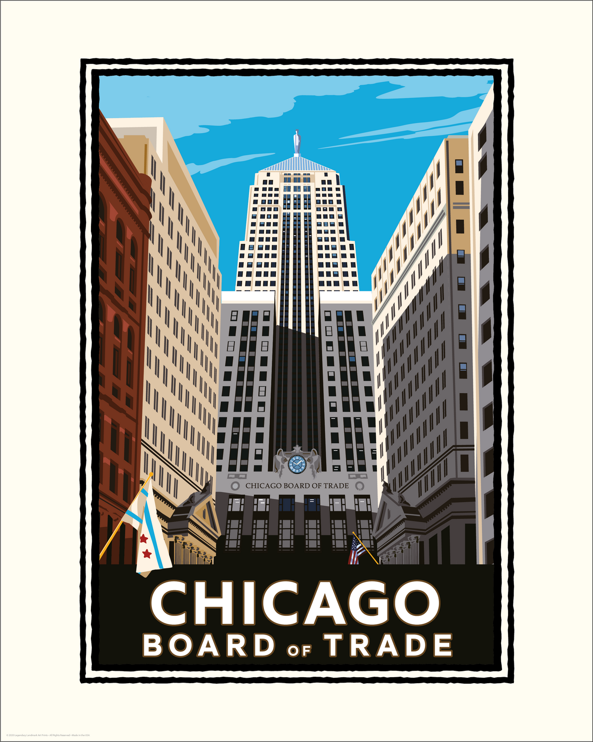 Chicago Board of Trade — Illinois Art Print