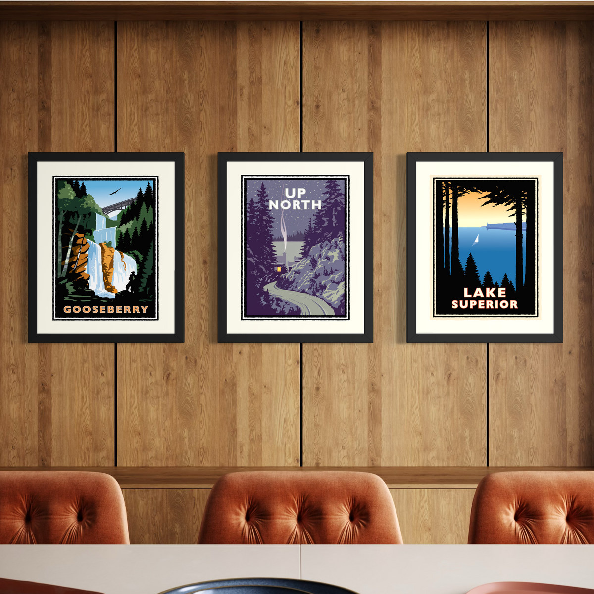 Cabin Life Bundle — Minnesota North Shore Art Print Set of 3