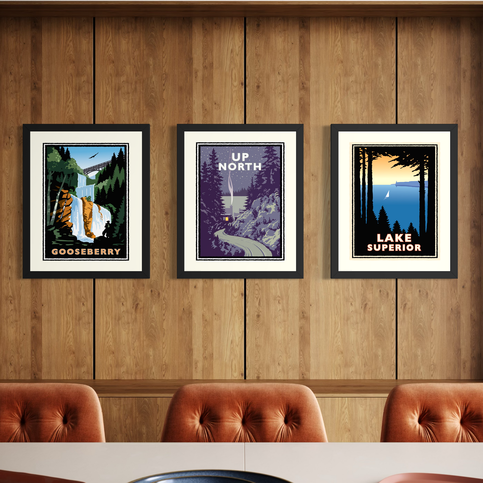 Cabin Life Bundle — Minnesota North Shore Art Print Set of 3