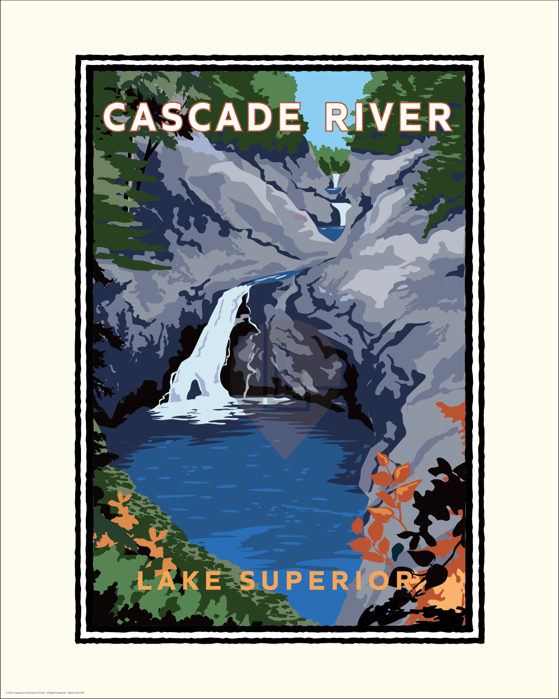 Cascade River State Park Lake Superior — Minnesota Art Print