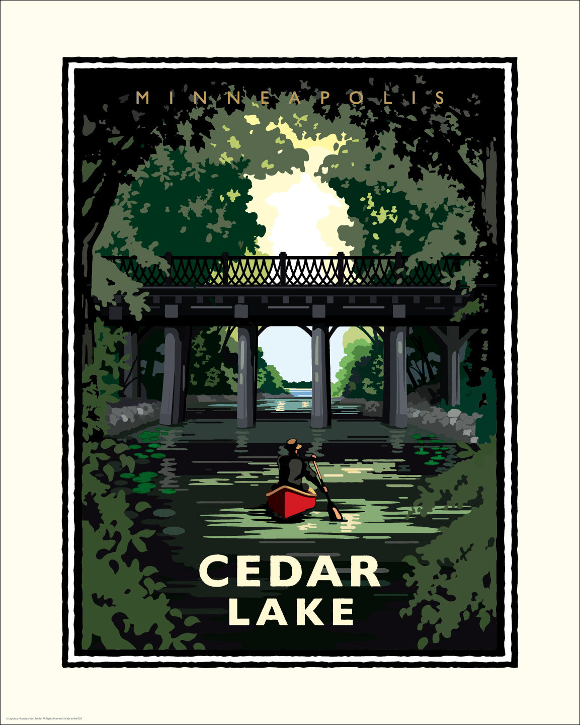 Cedar Lake Minneapolis — Minnesota Art Print