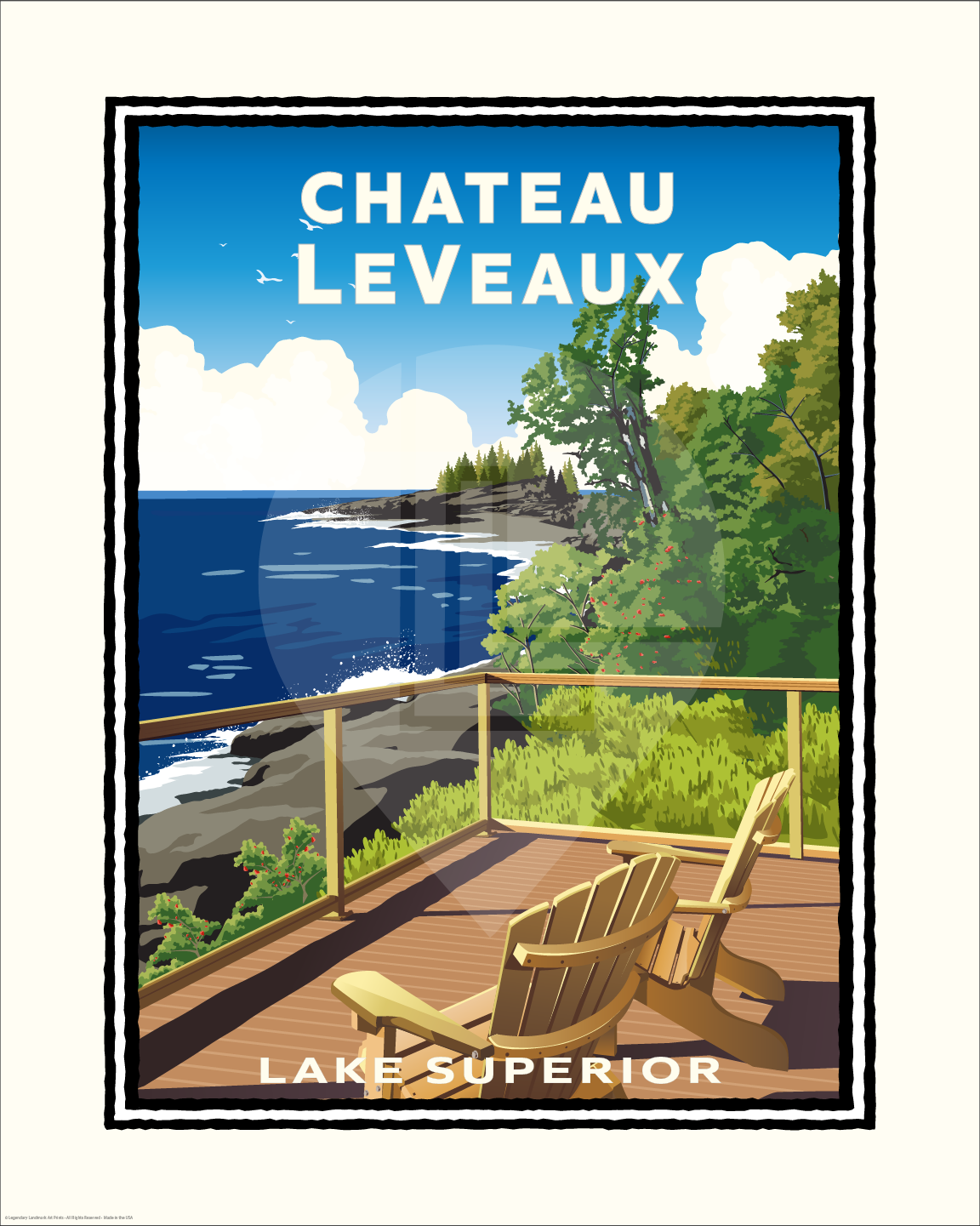 Chateau LeVeaux Lake Superior — Folded Card