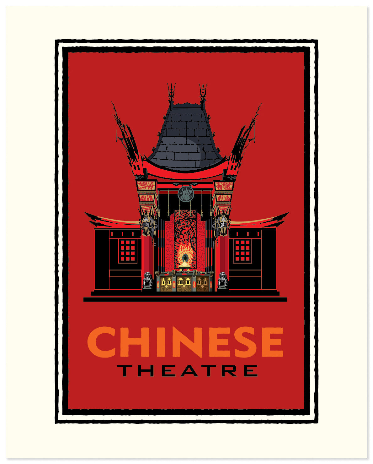 Chinese Theatre Red — California Art Print