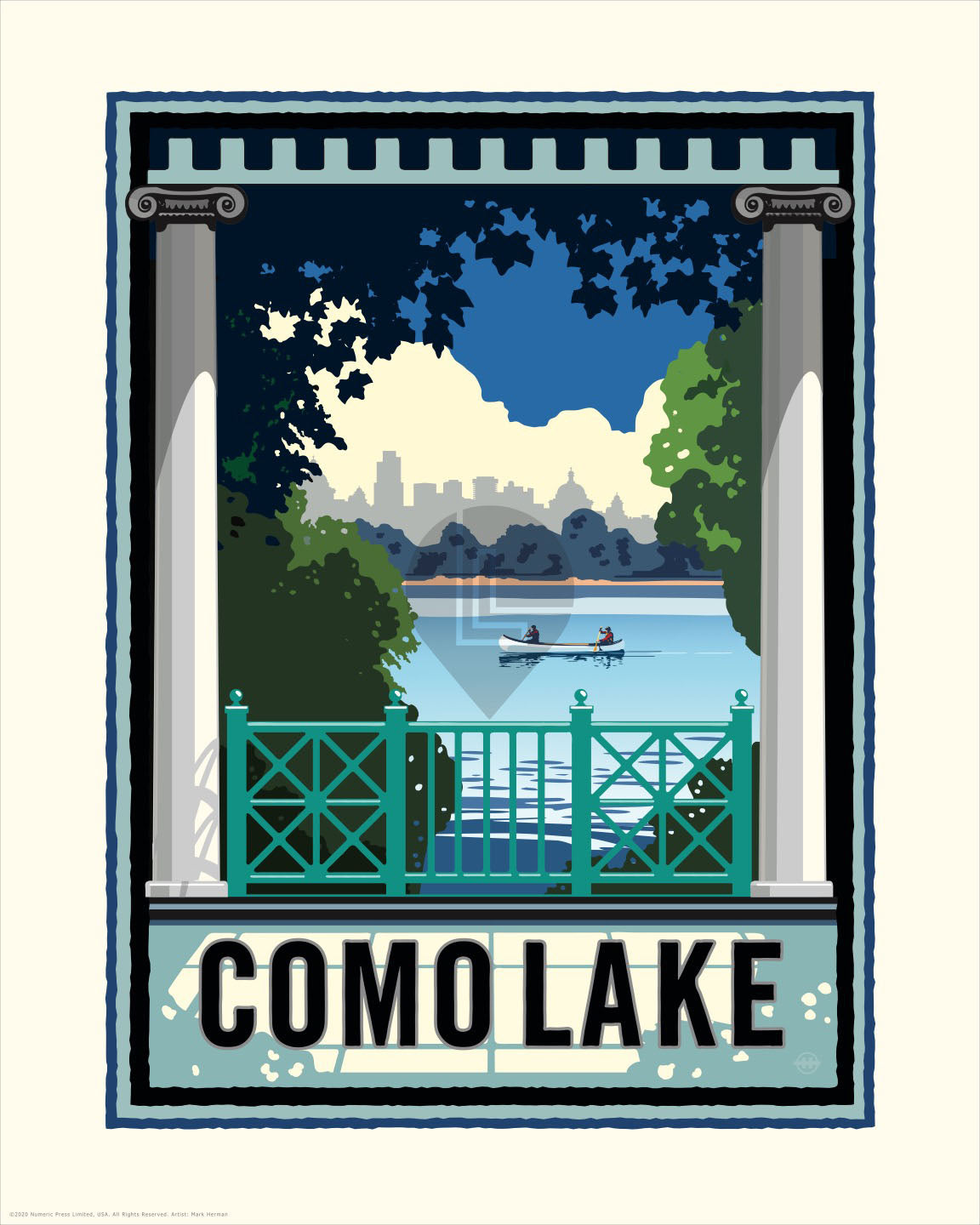 Landmark MN | Como Lake St Paul Art Print