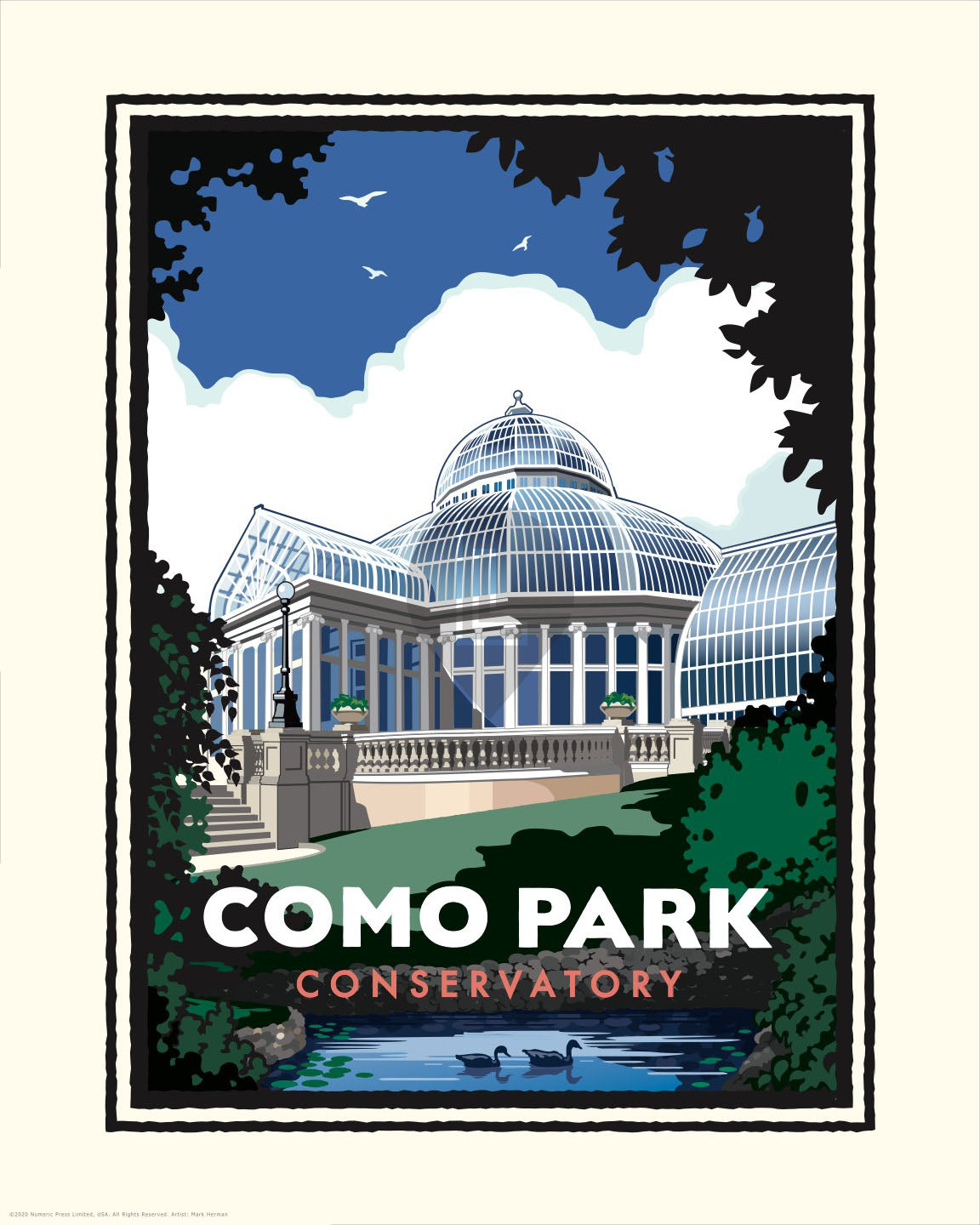 Como Park Conservatory St Paul — Minnesota Art Print