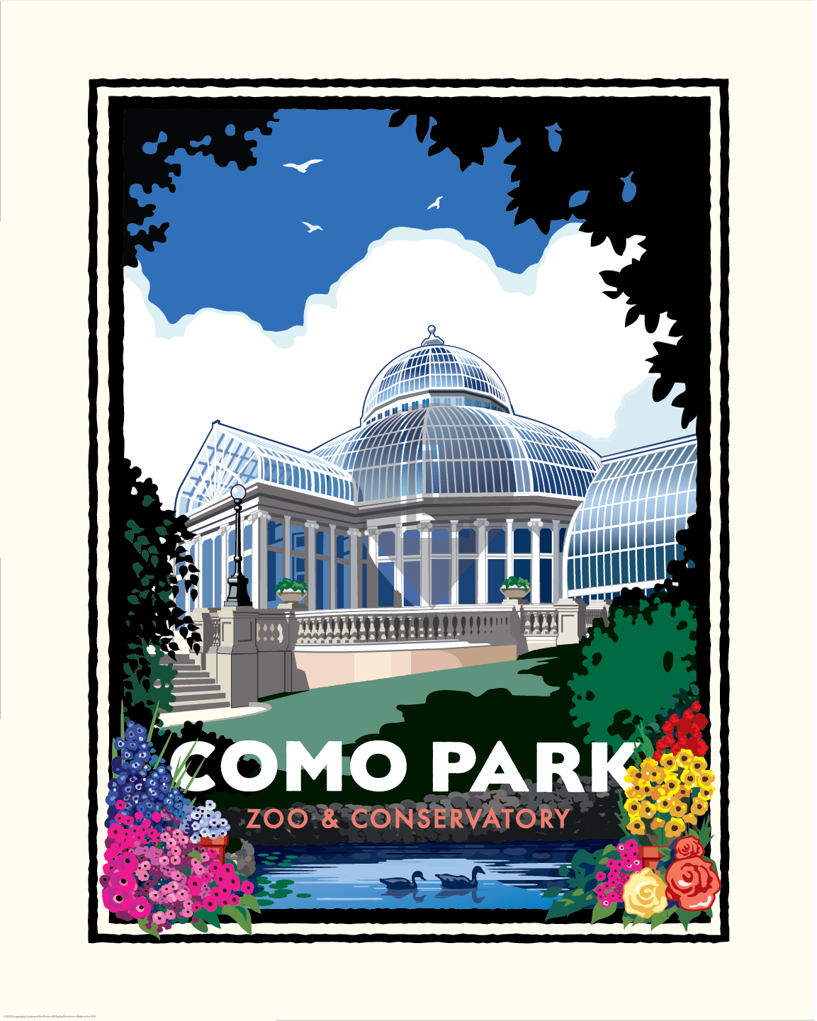 Landmark MN | Como Park Zoo &amp; Conservatory Spring Flowers St Paul Art Print