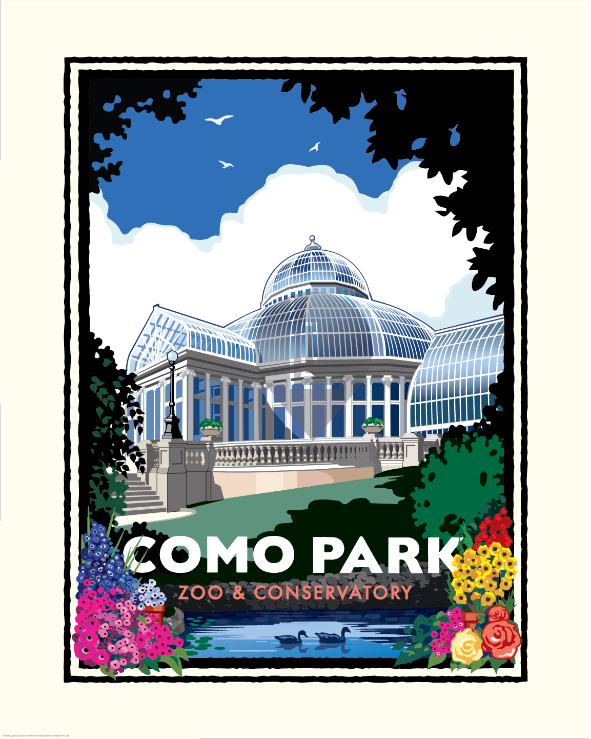 Como Park Zoo &amp; Conservatory Spring Flowers St Paul — Minnesota Art Print