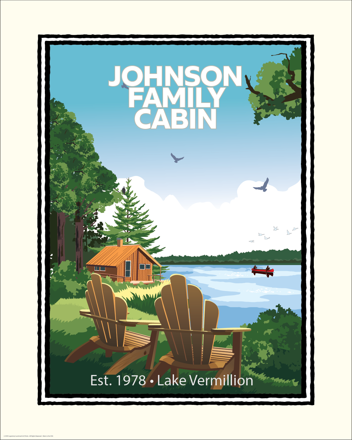 Cabin Life Art Print