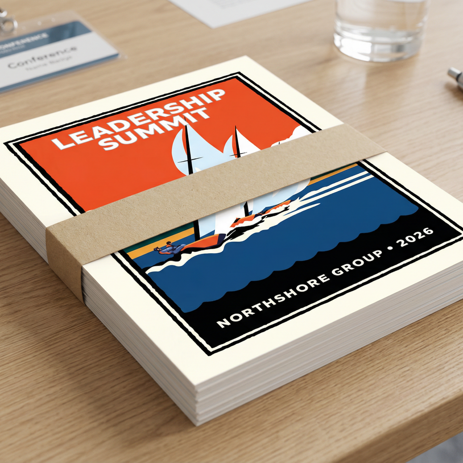 Sailing Regatta Corporate Event Print — Customizable (50+ Bulk Orders)