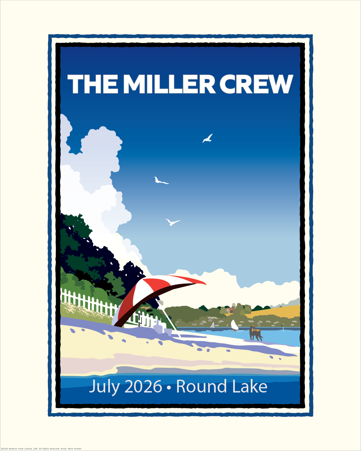 Summer Beach Day personalized event print