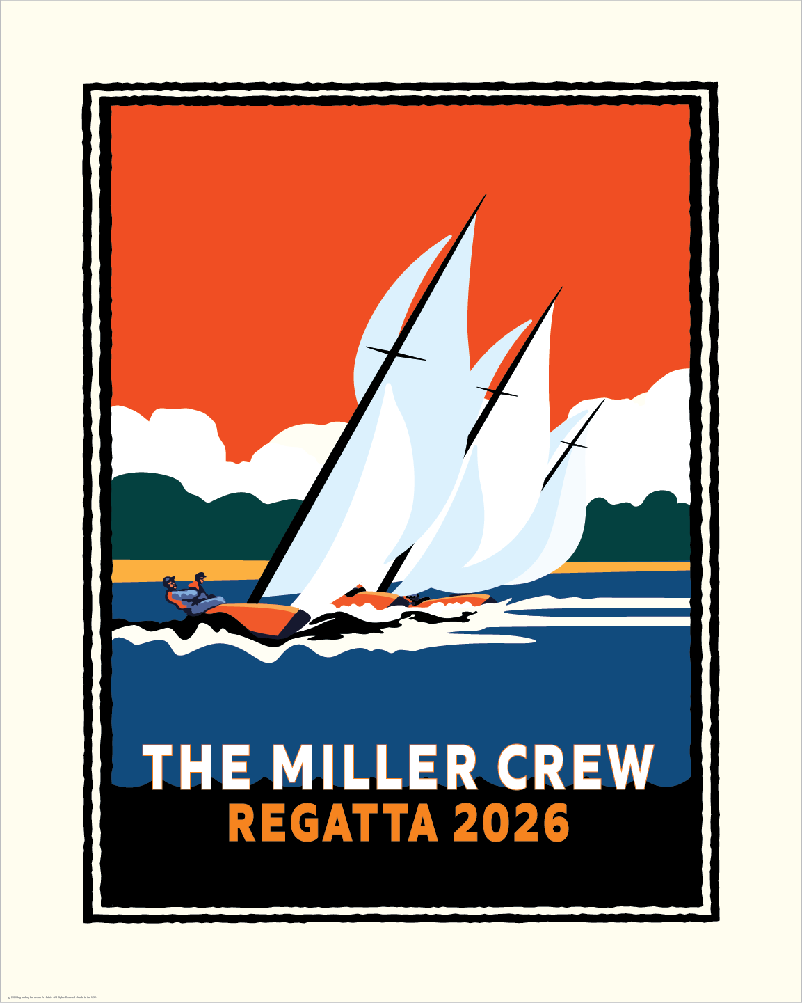 Summer Regatta personalized event print