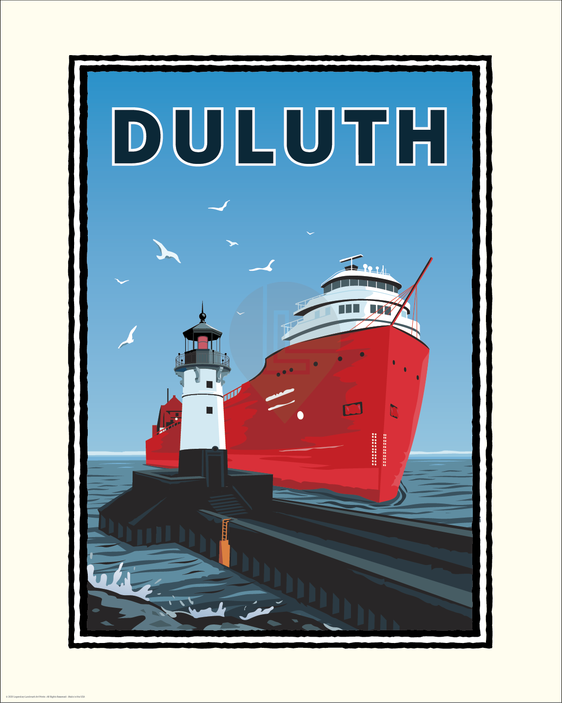 Duluth Big Ship — Minnesota Art Print