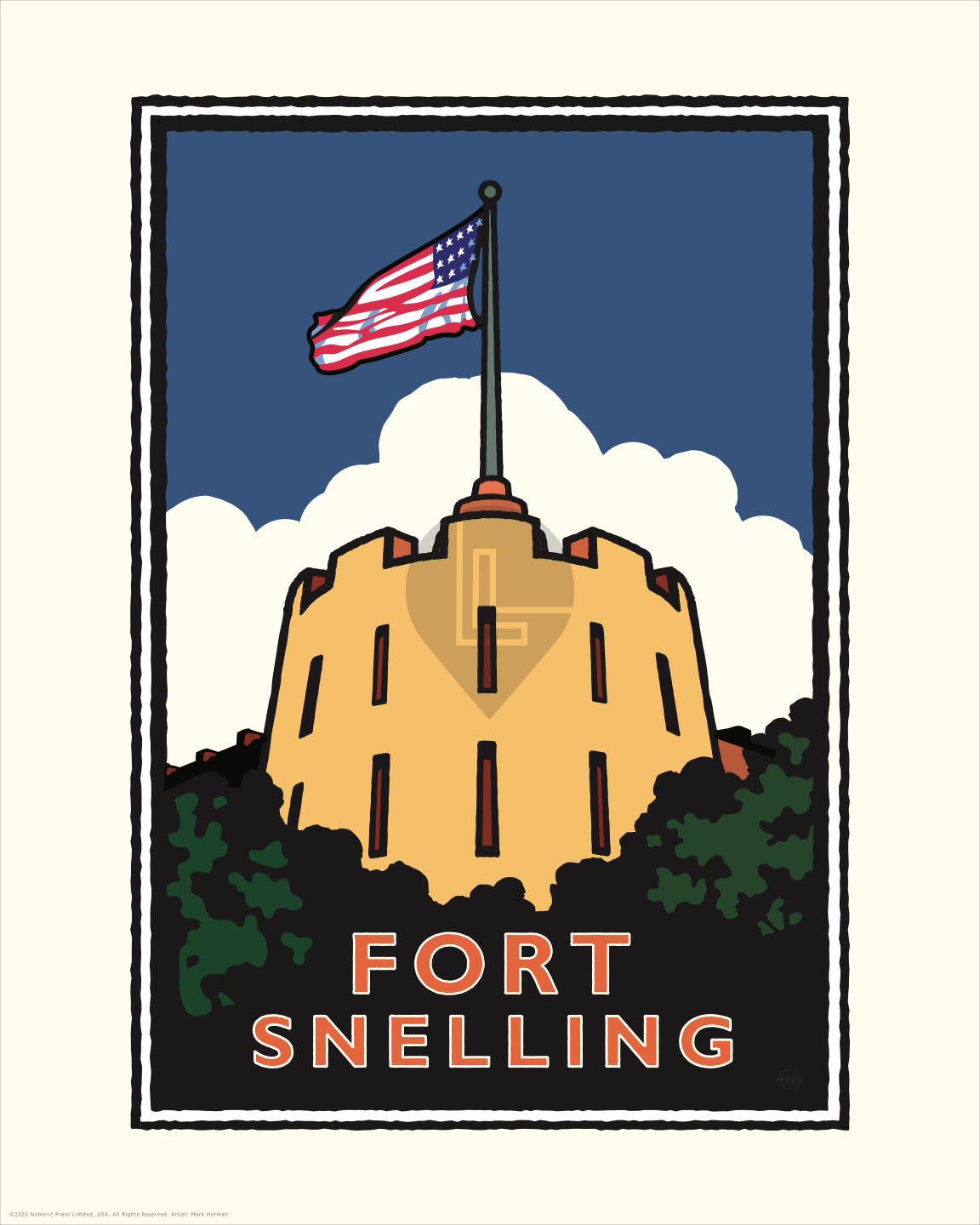 Landmark MN | Fort Snelling Art Print